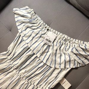 forever21 off-shoulder dress with tie-waist